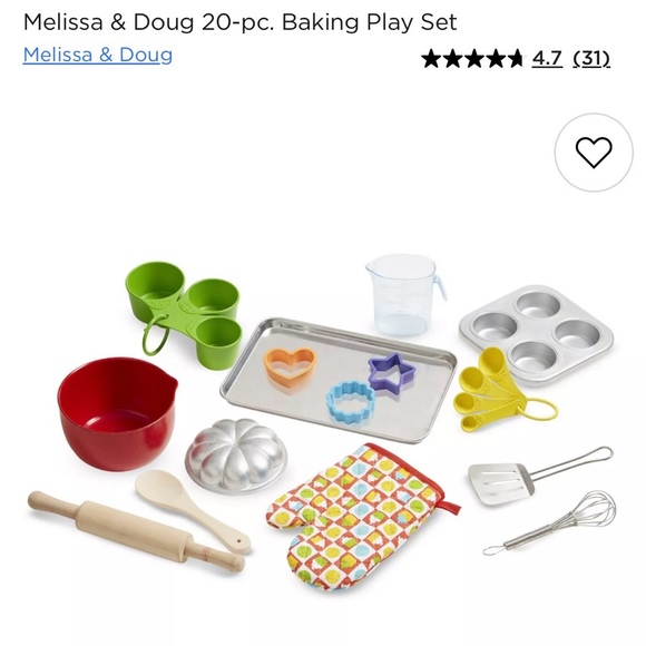 Melissa & Doug Other - Melissa & Doug 20 Piece Baking Play Set
